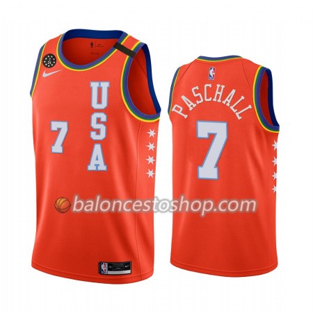 Camiseta Hombre NBA Golden State Warriors Eric Paschall 7 Nike 2020 Rising Star Swingman